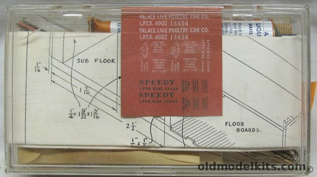 Ambroid 1/87 Speedy Live Poultry And Refrigeration Car With Metal Sprung Trucks - HO Craftsman Kit plastic model kit